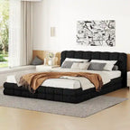 Queen Size Upholstered Platform Bed For Bedroom