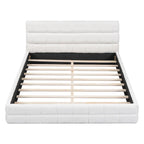 Queen Size Upholstered Platform Bed For Bedroom