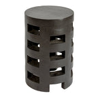 Wood Stool with Textured Surface