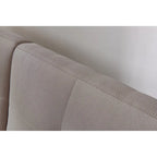 Convertible Sofa Bed Futon with Solid Wood Legs Linen Fabric Musterd Green