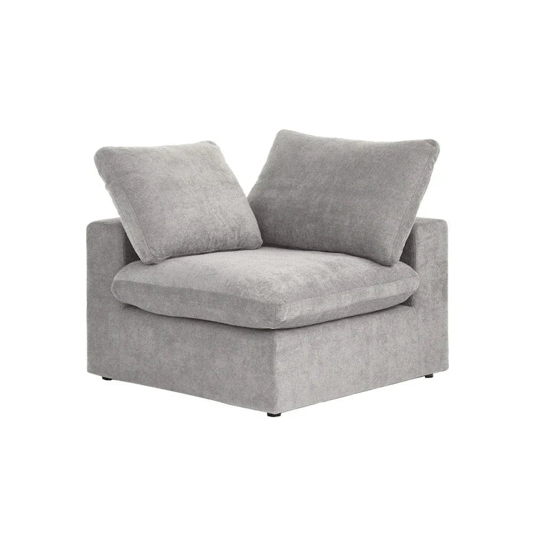 Commix Down Filled Corner Sectional Sofa 5-seats Couch with Ottoman