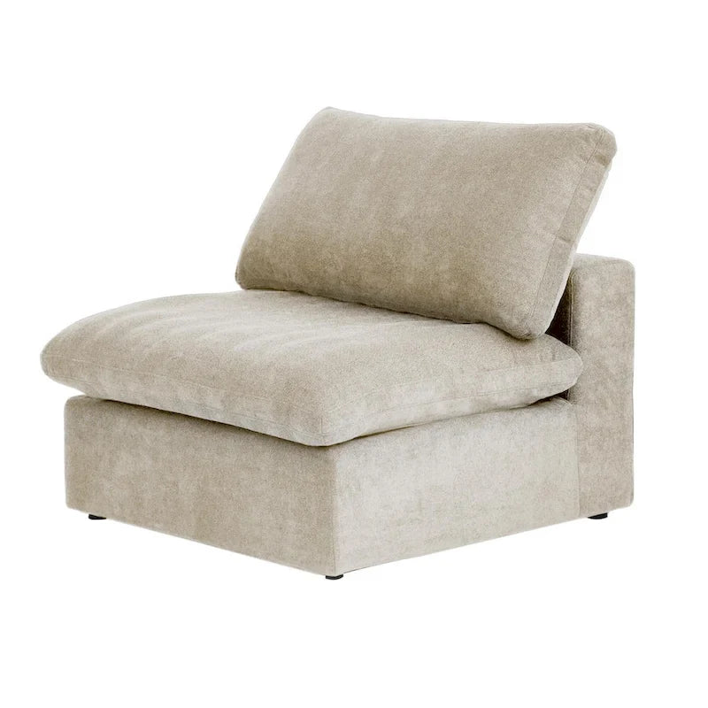 Commix Down Filled Corner Sectional Sofa 5-seats Couch with Ottoman