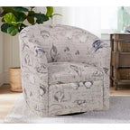 Sea Oat Swivel Barrel polyester Chair