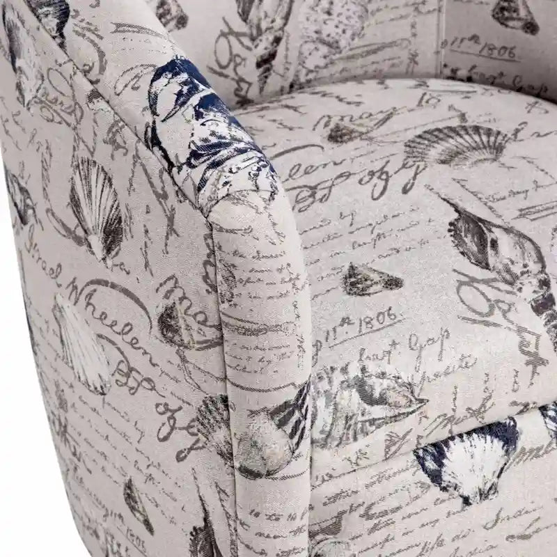 Sea Oat Swivel Barrel polyester Chair