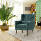Modern Accent Chair,Chenille Arm Chairs for Living Room,Comfy Soft Padded Lounge Chair in Small Space, Bedroom