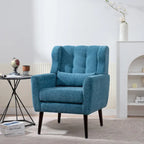 Modern Accent Chair,Chenille Arm Chairs for Living Room,Comfy Soft Padded Lounge Chair in Small Space, Bedroom