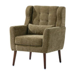 Modern Accent Chair,Chenille Arm Chairs for Living Room,Comfy Soft Padded Lounge Chair in Small Space, Bedroom