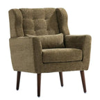 Modern Accent Chair,Chenille Arm Chairs for Living Room,Comfy Soft Padded Lounge Chair in Small Space, Bedroom