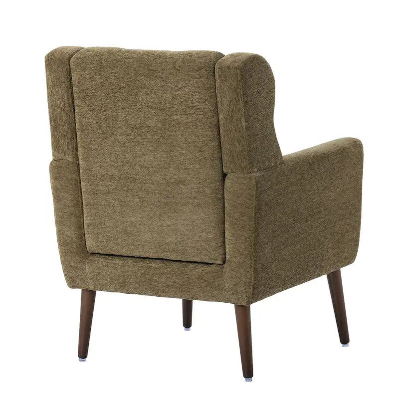 Modern Accent Chair,Chenille Arm Chairs for Living Room,Comfy Soft Padded Lounge Chair in Small Space, Bedroom