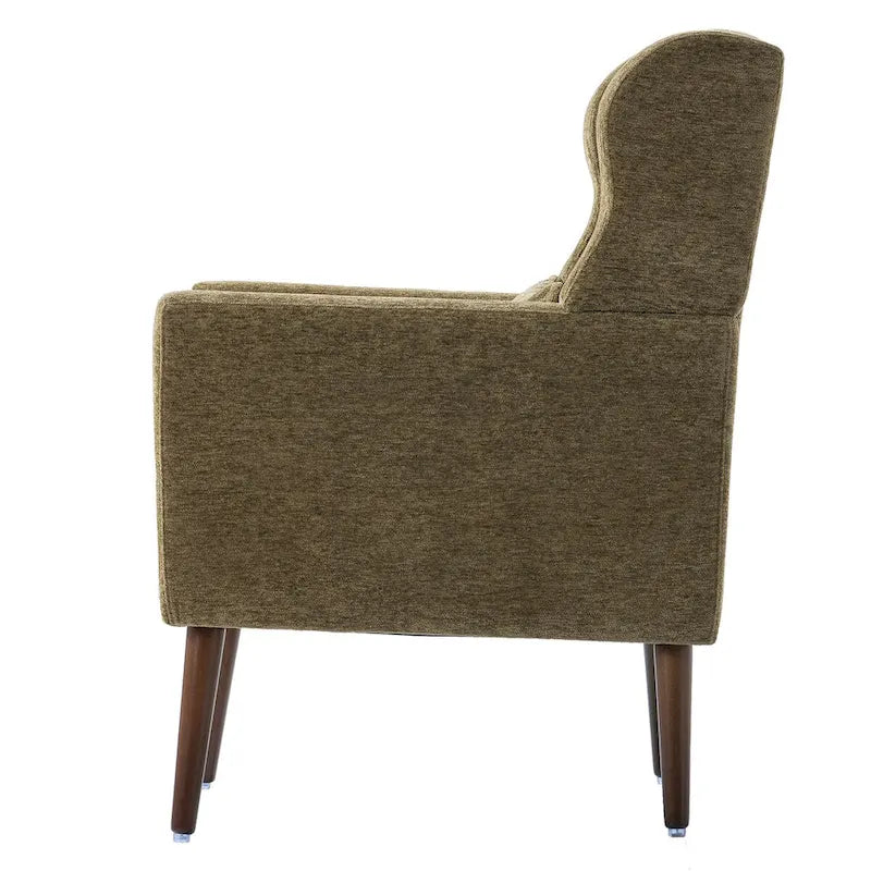 Modern Accent Chair,Chenille Arm Chairs for Living Room,Comfy Soft Padded Lounge Chair in Small Space, Bedroom