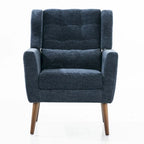 Modern Accent Chair,Chenille Arm Chairs for Living Room,Comfy Soft Padded Lounge Chair in Small Space, Bedroom