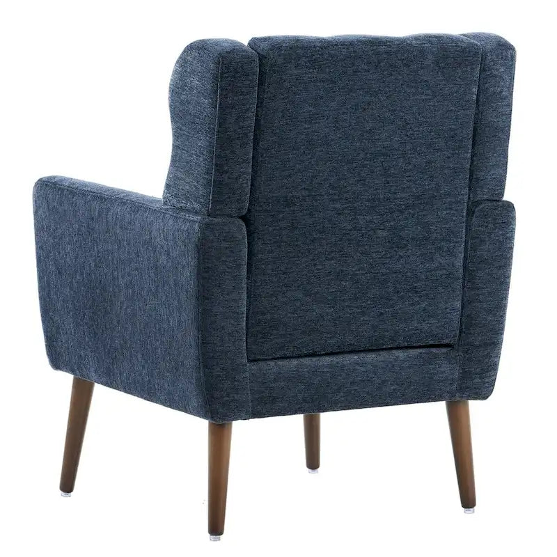 Modern Accent Chair,Chenille Arm Chairs for Living Room,Comfy Soft Padded Lounge Chair in Small Space, Bedroom