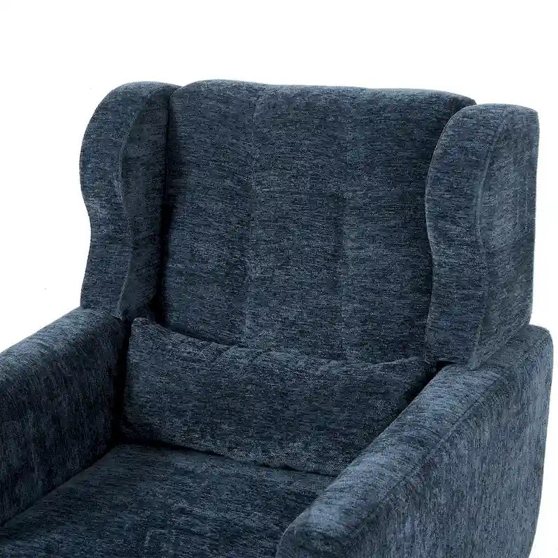 Modern Accent Chair,Chenille Arm Chairs for Living Room,Comfy Soft Padded Lounge Chair in Small Space, Bedroom