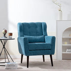 Modern Accent Chair,Chenille Arm Chairs for Living Room,Comfy Soft Padded Lounge Chair in Small Space, Bedroom
