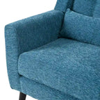 Modern Accent Chair,Chenille Arm Chairs for Living Room,Comfy Soft Padded Lounge Chair in Small Space, Bedroom