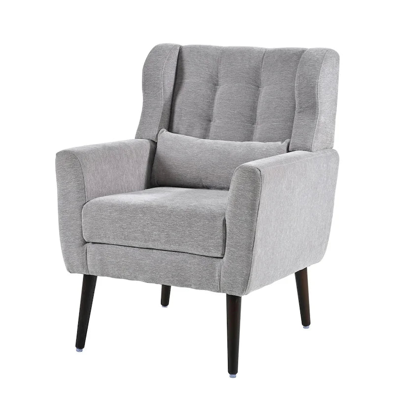 Modern Accent Chair,Chenille Arm Chairs for Living Room,Comfy Soft Padded Lounge Chair in Small Space, Bedroom