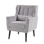 Modern Accent Chair,Chenille Arm Chairs for Living Room,Comfy Soft Padded Lounge Chair in Small Space, Bedroom