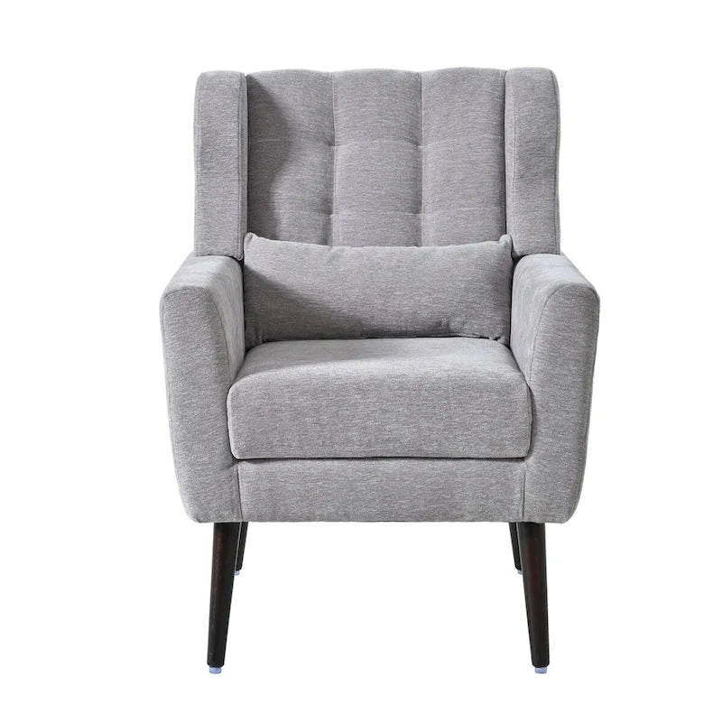 Modern Accent Chair,Chenille Arm Chairs for Living Room,Comfy Soft Padded Lounge Chair in Small Space, Bedroom