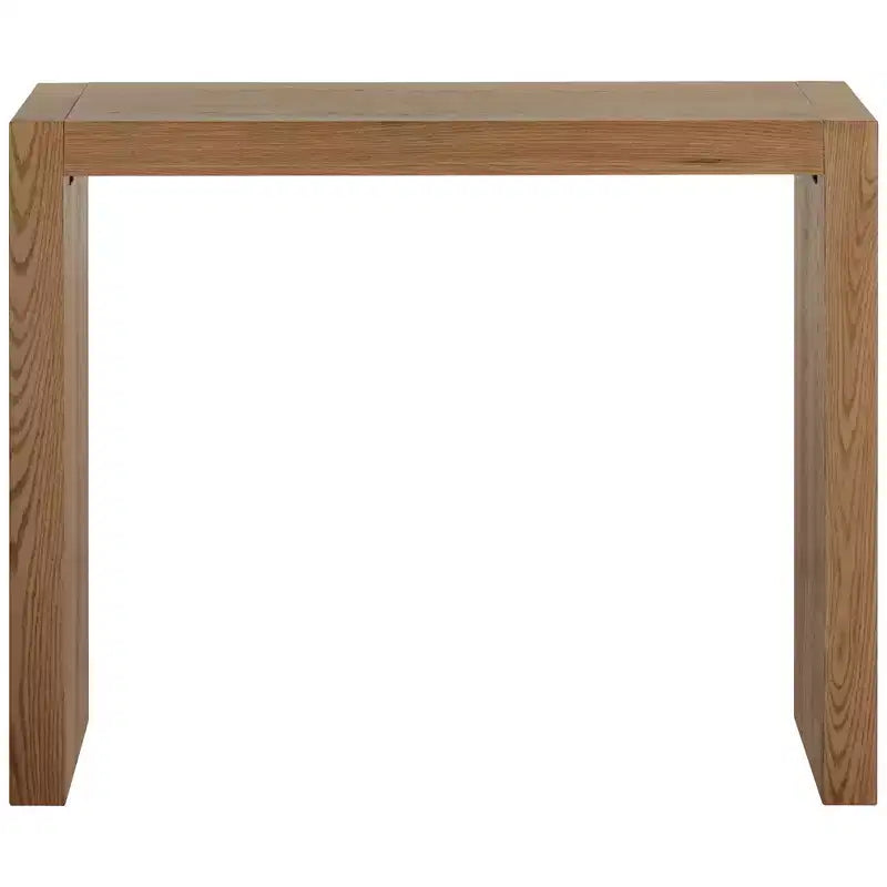 Studio 55D Jessa Tavolo da Bar Rettangolare Moderno Minimalista Grigio Rovere Lucido 127 x 45,7 cm Marrone Naturale per Soggiorno Cucina