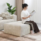 Large Corduroy Fabrics Upholstery Modular Sectional Sofa Set for Living Room