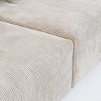 Large Corduroy Fabrics Upholstery Modular Sectional Sofa Set for Living Room