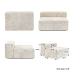 Large Corduroy Fabrics Upholstery Modular Sectional Sofa Set for Living Room