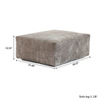 Large Corduroy Fabrics Upholstery Modular Sectional Sofa Set for Living Room