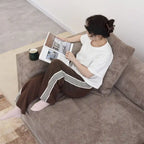 Large Corduroy Fabrics Upholstery Modular Sectional Sofa Set for Living Room