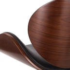 Sgabello da bar girevole GDFStudio Candler da 76 cm, in finta pelle e legno, stile Mid-Century Modern