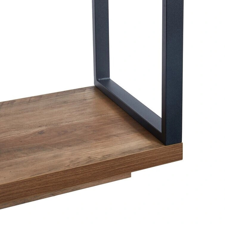 Wood TV Stand Classic Entertainment Center Media Console up to 55 with Electric Fireplace