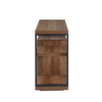Wood TV Stand Classic Entertainment Center Media Console up to 55 with Electric Fireplace