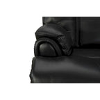 Top Grain Leater Black Zero Gravity Power Recliner With Adjustable Headrest Extendable Footrest