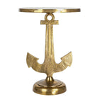 Nautical Accent Table with Anchor Base - 15.0L x 15.0W x 19.0H