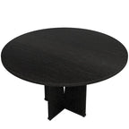 Tavolo da pranzo rotondo in legno da 100 cm per cucina e sala da pranzo