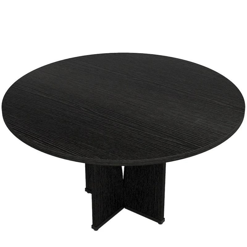 Tavolo da pranzo rotondo in legno da 100 cm per cucina e sala da pranzo
