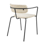 Sedia con braccioli in tessuto Alivia, (Set di 2)