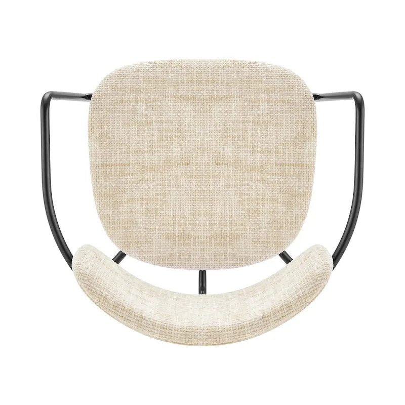 Sedia con braccioli in tessuto Alivia, (Set di 2)