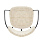 Sedia con braccioli in tessuto Alivia, (Set di 2)