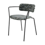 Sedia con braccioli in tessuto Alivia, (Set di 2)