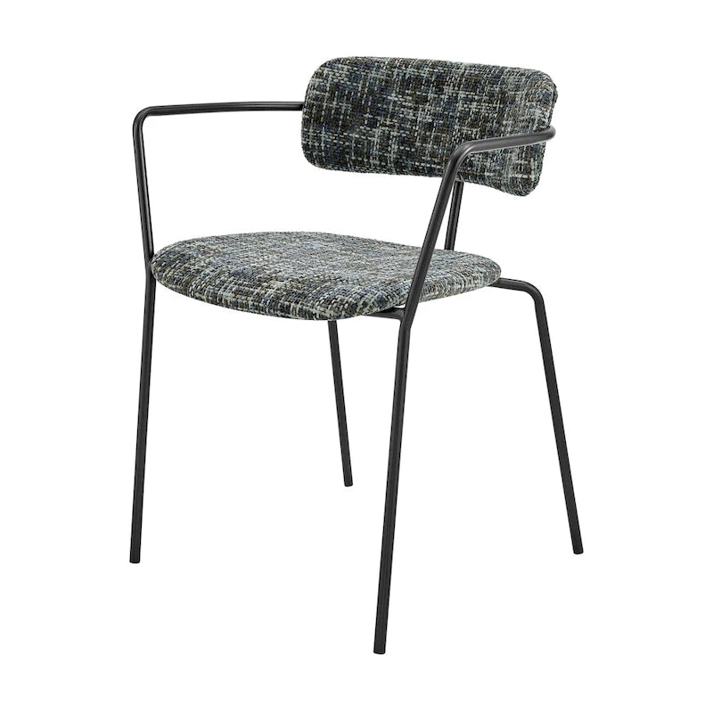 Sedia con braccioli in tessuto Alivia, (Set di 2)