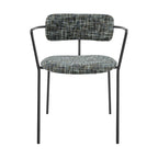 Sedia con braccioli in tessuto Alivia, (Set di 2)