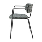 Sedia con braccioli in tessuto Alivia, (Set di 2)