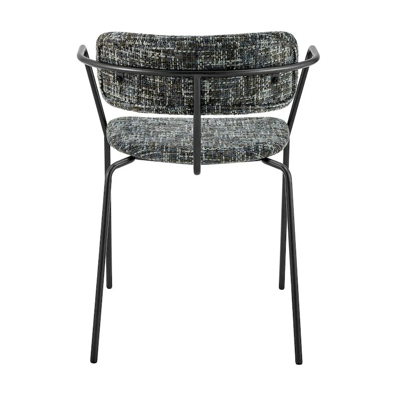 Sedia con braccioli in tessuto Alivia, (Set di 2)