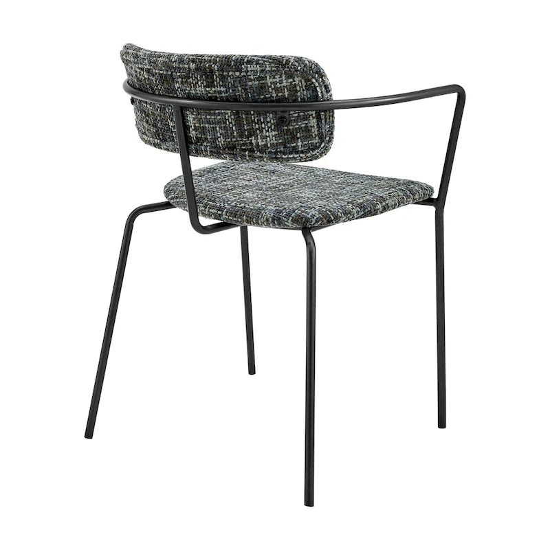 Sedia con braccioli in tessuto Alivia, (Set di 2)