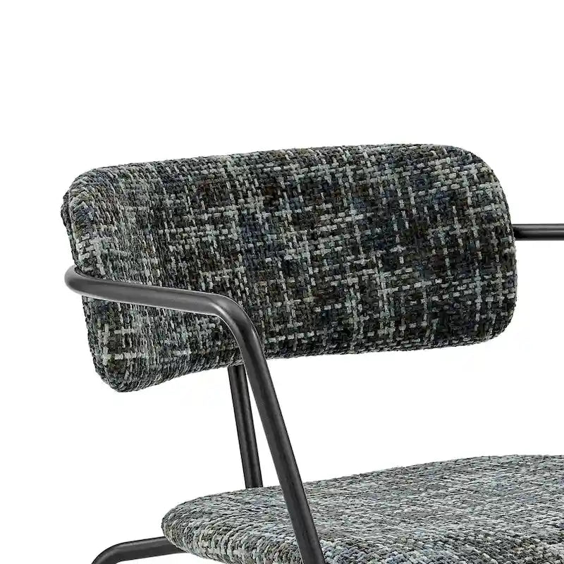 Sedia con braccioli in tessuto Alivia, (Set di 2)