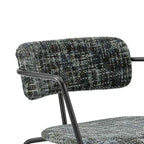 Sedia con braccioli in tessuto Alivia, (Set di 2)