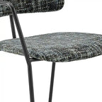 Sedia con braccioli in tessuto Alivia, (Set di 2)