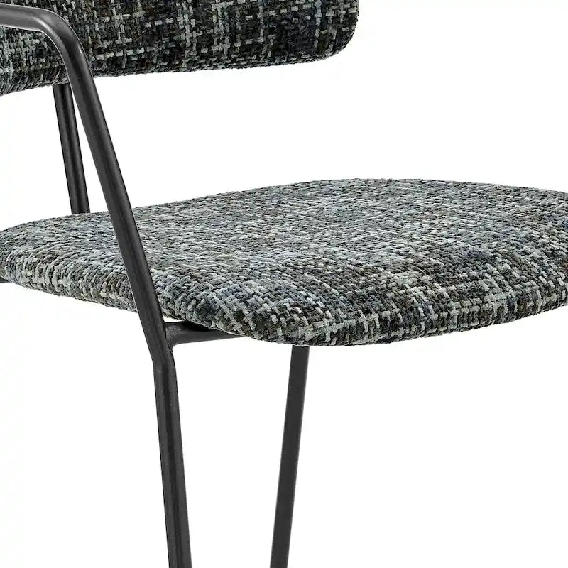 Sedia con braccioli in tessuto Alivia, (Set di 2)