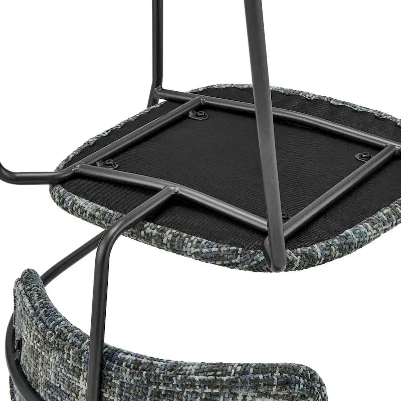 Sedia con braccioli in tessuto Alivia, (Set di 2)