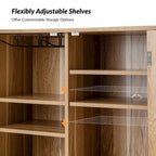 Credenza Alexis Contemporary 58Wide con gambe in legno massello di HULALA HOME